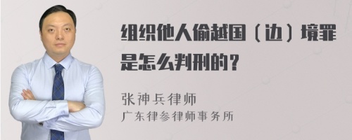 组织他人偷越国（边）境罪是怎么判刑的？