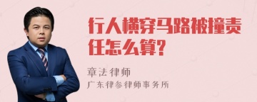 行人横穿马路被撞责任怎么算?