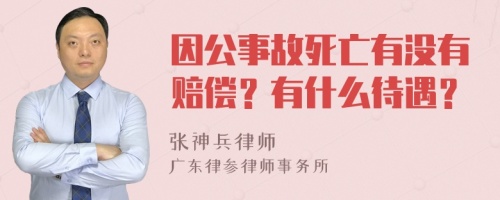 因公事故死亡有没有赔偿？有什么待遇？