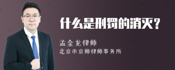 什么是刑罚的消灭？