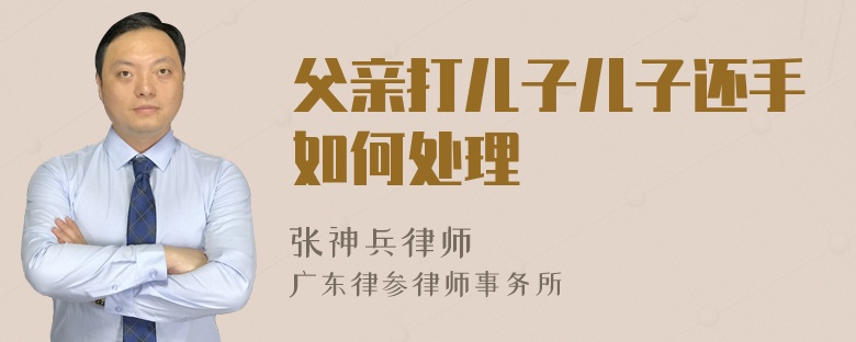 父亲打儿子儿子还手如何处理