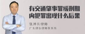 有交通肇事罪缓刑期内犯罪出现什么后果