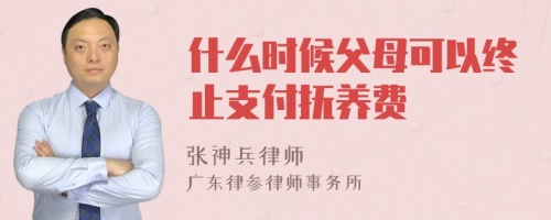 什么时候父母可以终止支付抚养费