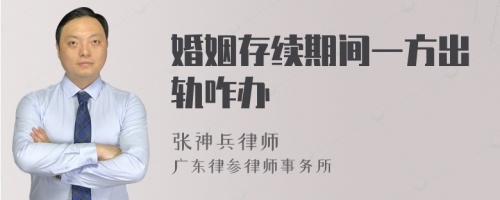 婚姻存续期间一方出轨咋办