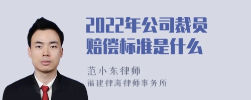 2022年公司裁员赔偿标准是什么