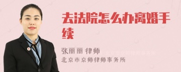 去法院怎么办离婚手续