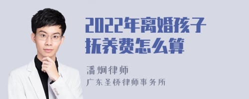 2022年离婚孩子抚养费怎么算