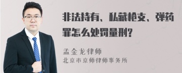 非法持有、私藏枪支、弹药罪怎么处罚量刑?