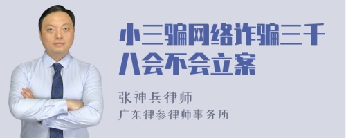 小三骗网络诈骗三千八会不会立案