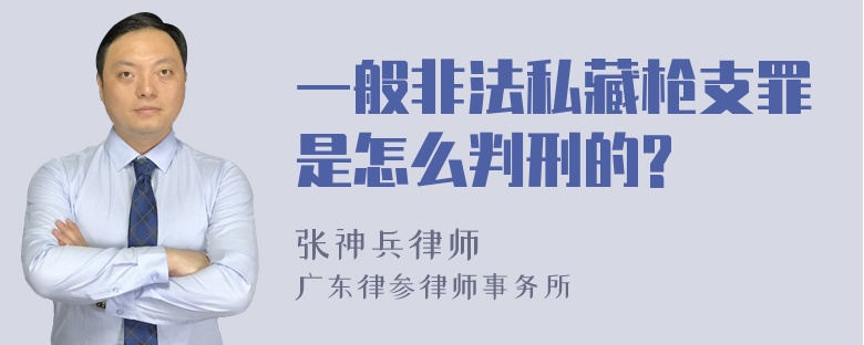 一般非法私藏枪支罪是怎么判刑的?