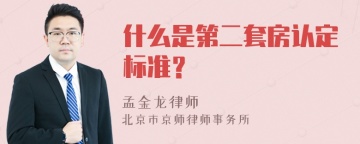 什么是第二套房认定标准？