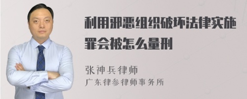 利用邪恶组织破坏法律实施罪会被怎么量刑