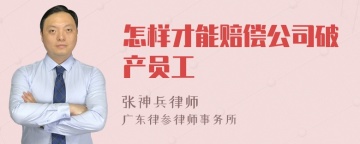 怎样才能赔偿公司破产员工