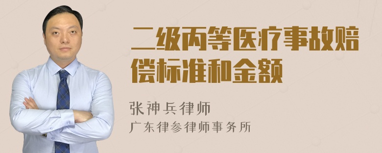 二级丙等医疗事故赔偿标准和金额