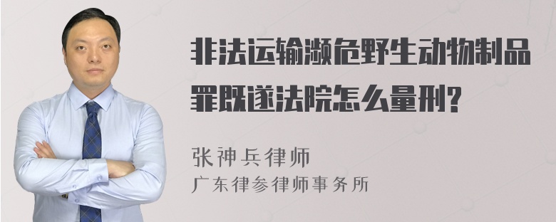 非法运输濒危野生动物制品罪既遂法院怎么量刑?