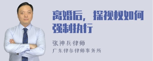 离婚后，探视权如何强制执行