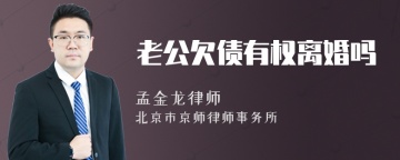 老公欠债有权离婚吗