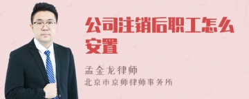 公司注销后职工怎么安置