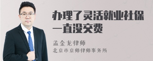 办理了灵活就业社保一直没交费