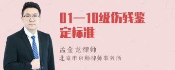 01—10级伤残鉴定标准