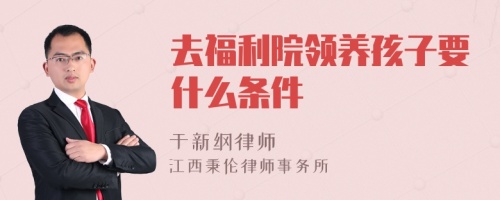 去福利院领养孩子要什么条件