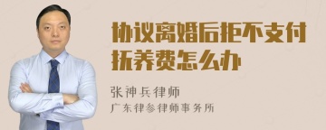 协议离婚后拒不支付抚养费怎么办