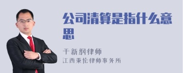 公司清算是指什么意思