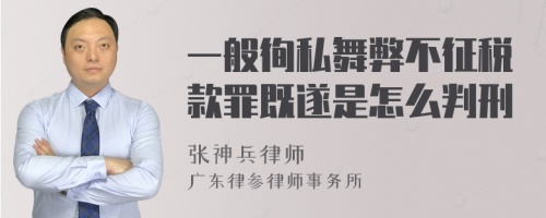 一般徇私舞弊不征税款罪既遂是怎么判刑