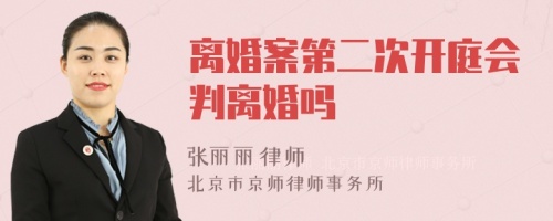 离婚案第二次开庭会判离婚吗