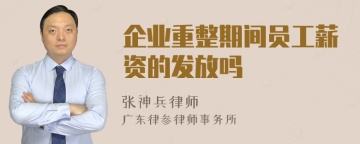 企业重整期间员工薪资的发放吗