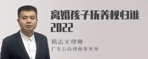 离婚孩子抚养权归谁2022