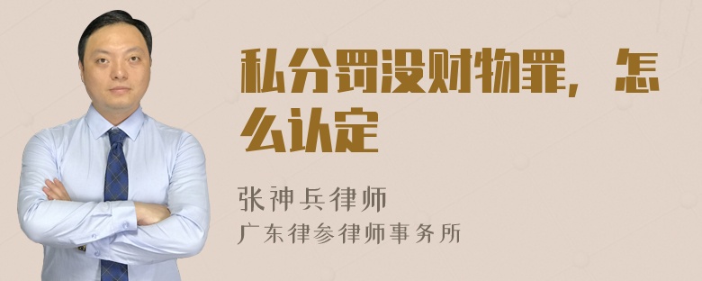 私分罚没财物罪，怎么认定