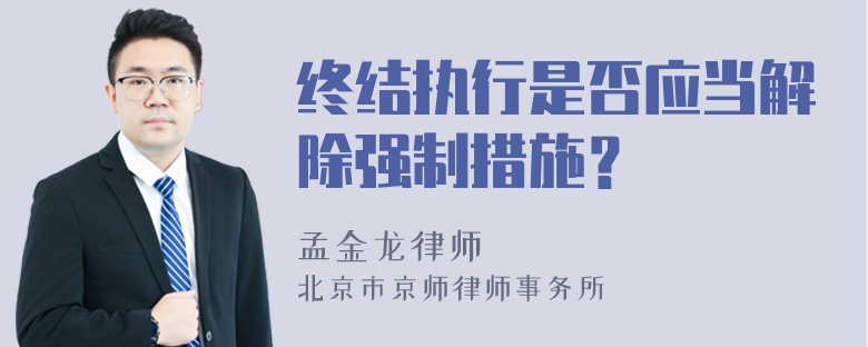 终结执行是否应当解除强制措施？