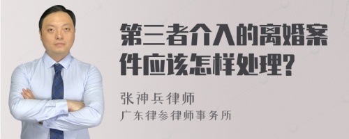 第三者介入的离婚案件应该怎样处理?