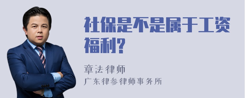 社保是不是属于工资福利?