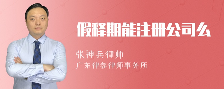 假释期能注册公司么