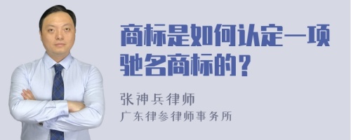 商标是如何认定一项驰名商标的？