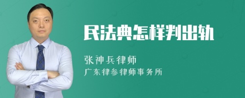 民法典怎样判出轨