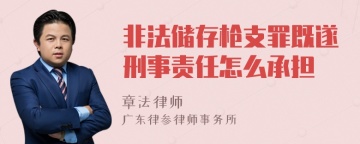 非法储存枪支罪既遂刑事责任怎么承担