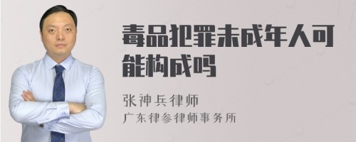 毒品犯罪未成年人可能构成吗