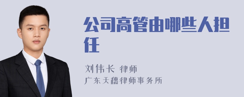 公司高管由哪些人担任