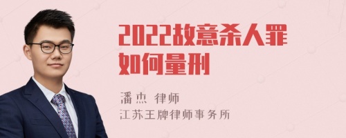 2022故意杀人罪如何量刑