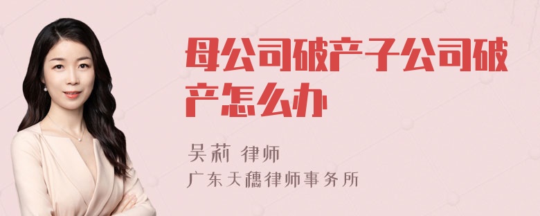 母公司破产子公司破产怎么办