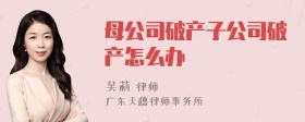 母公司破产子公司破产怎么办