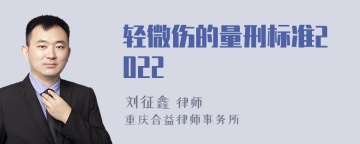 轻微伤的量刑标准2022