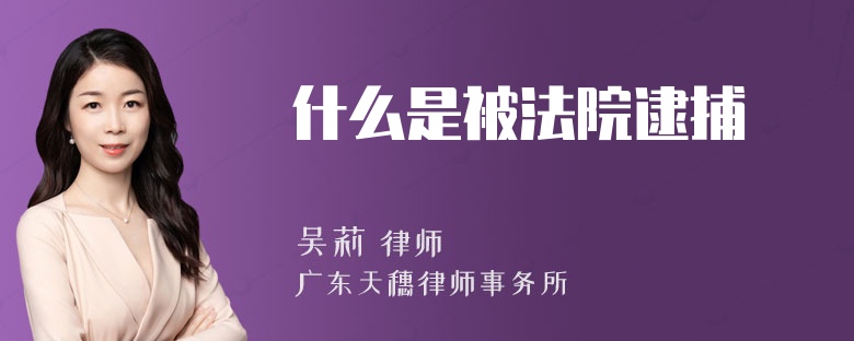 什么是被法院逮捕