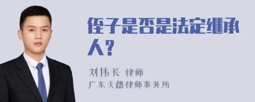 侄子是否是法定继承人？