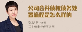 公司合并债权债务处置流程是怎么样的