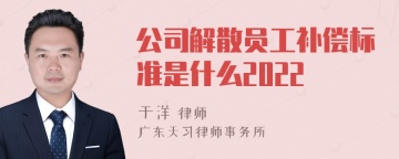 公司解散员工补偿标准是什么2022