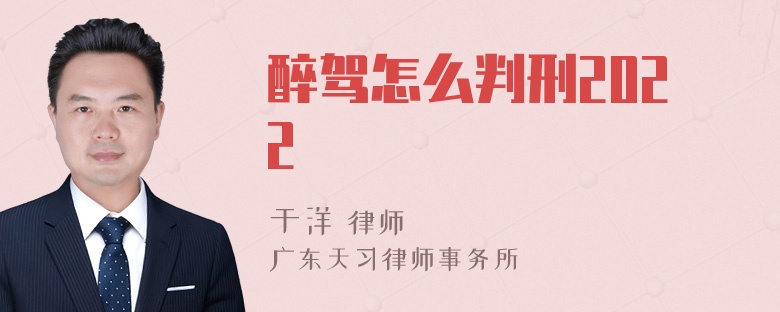 醉驾怎么判刑2022